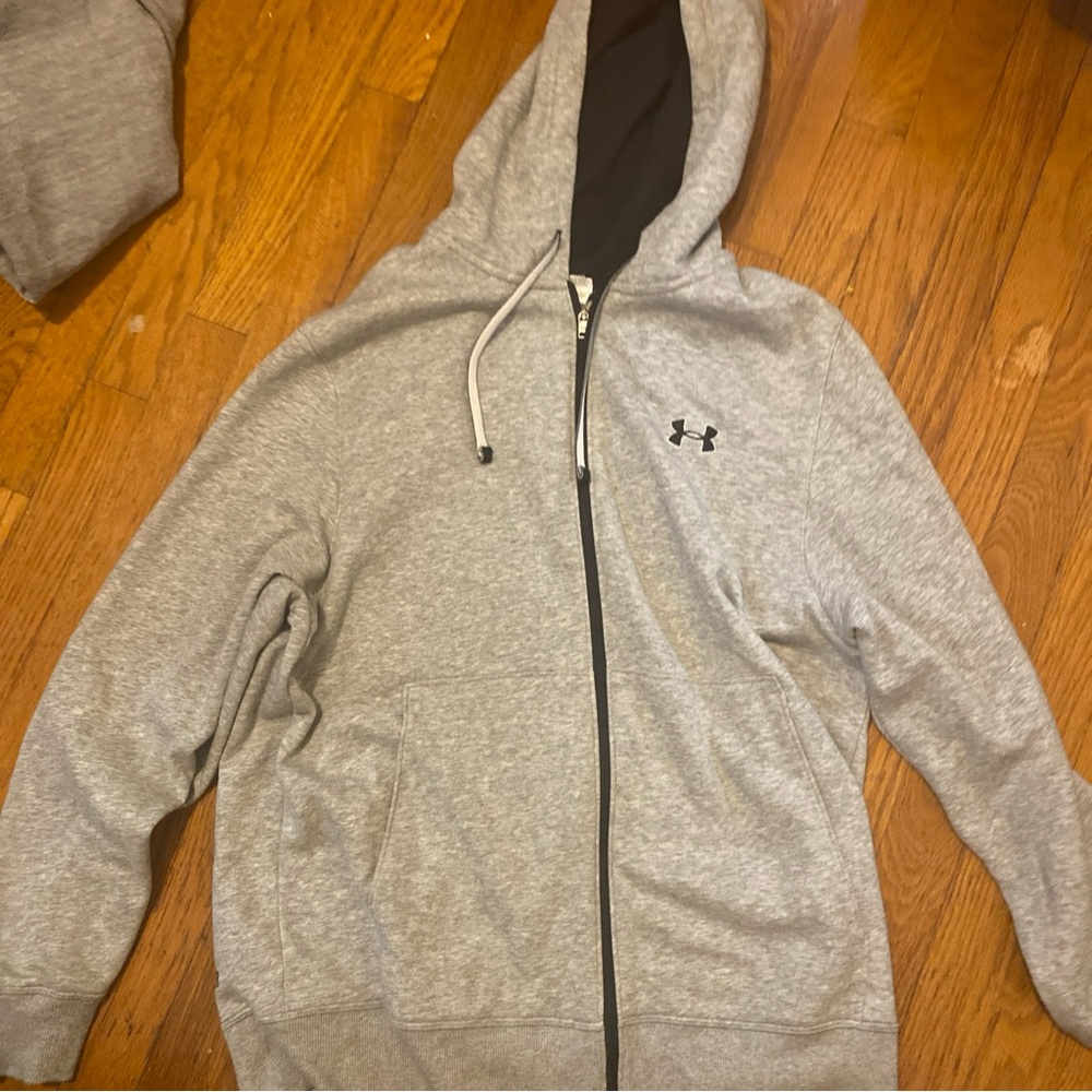 Under Armour Gray and Black Hoodie